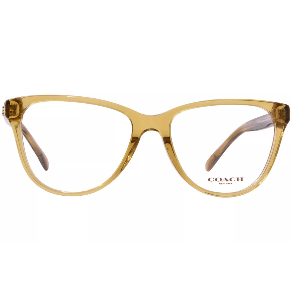 NWT Coach HC6202F-5715-54 5715 Transparent Honey Eyeglasses - Picture 3 of 4